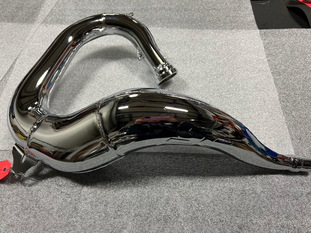 NEW Chrome Right Side T5 Pipe with Small Ding on Front.