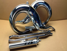 Load image into Gallery viewer, T6 RACING PIPE SET POLISHED CHROME

